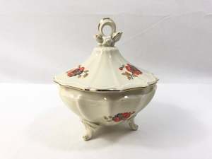 Fine China: Steinmann Floral Footed Bowl with Lid (19136)