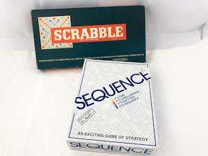 Vintage Board Games - Scrabble & Sequence (19289)