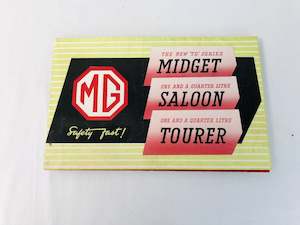 Automotive Material: 1949 TD Midget / Saloon and Tourer Folded Sales Brochure (15953)