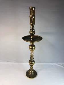 Metal Decor: Large Brass Candle Holder (18190)