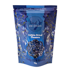 Only The Blues-  Edible Flowers- New Packaging 25% more flowers