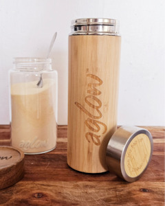 Premium bamboo drink shaker