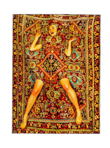 Lady on Carpet - Woven Rug