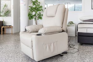 Dual Motor Recliner Chair – PU Leather