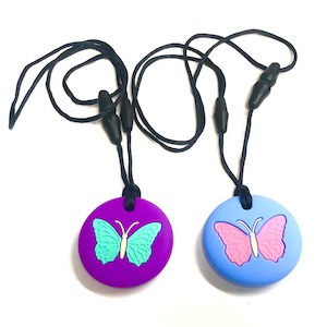 Chewable Butterfly Pendant