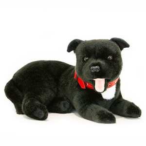 Weighted Dog Staffordshire Bull Terrier Black 1.8kg