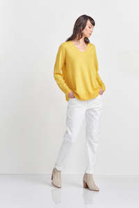 Womenswear: Verge Network Sweater - Sunshine