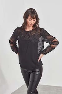 Womenswear: Verge Bonita Top - Black