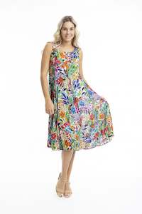 Welwyn Sleeveless Godet Dress