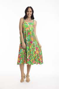 Madurai Strappy Dress, Green