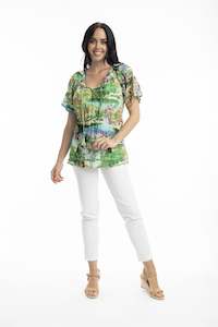 Bellagio Frill Neckline Top