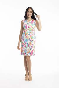 Madurai Shift Dress, White