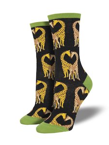 Womenswear: Sock Smith - Long Neck Love Charcoal Socks