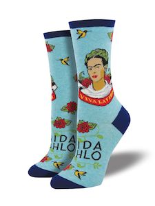 Womenswear: Sock Smith - Viva La Frida Blue Socks