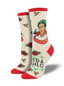 Womenswear: Sock Smith - Viva La Frida Ivory Socks