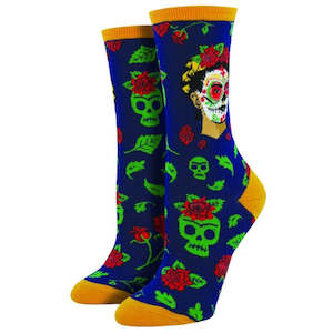 Sock Smith - Frida Kahlo Dia De Los Navy Socks