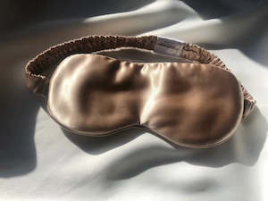 Womenswear: EcoLuxe Living Caramel Silk Eye Mask