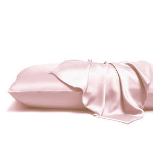 EcoLuxe Living Pink Silk Pillowcase - Standard Size - Envelope