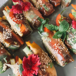 Vietnamese Rice paper rolls (GF,VEGAN)