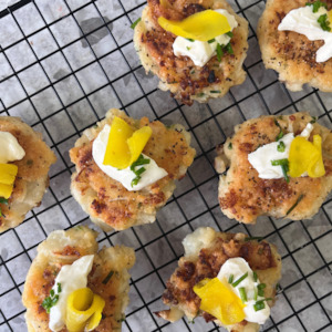 Parmesan & Cauliflower Fritters