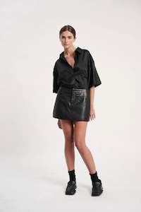 Cubist Skirt - Leather