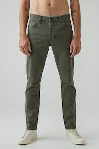 Clothing: Lou Slim Twill - Military