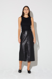 Nico Skirt Leather - Black