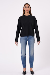 Juno Long Sleeve - Washed Black