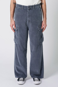 Ace Cord Cargo Pant - Washed Navy