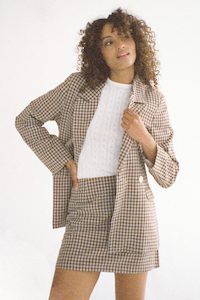 Slouch Blazer - Gingham