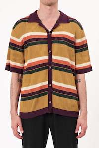 Bowler Rib Knit Shirt - Multi Stripe