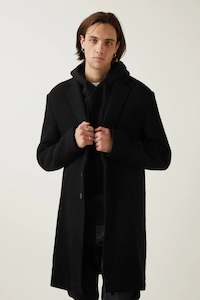 Gillespie Wool Coat - Black