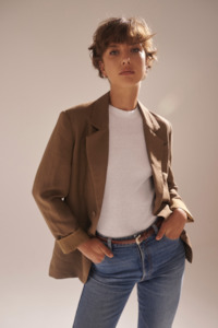 Clothing: Kaia Blazer - Tobacco