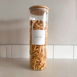 2355ML BAMBOO AND GLASS PANTRY JAR (SALE)