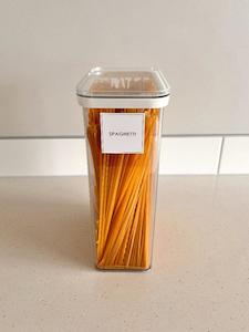 Household Storage Containers: 3.4L SQUARE PANTRY STORAGE CONTAINER