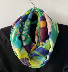 Silk Scarf - Bold multi floral