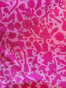 Fabrics textile: Kaffe Fassett Remnants - Folk Art Pink