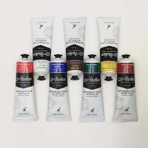 Art & Craft Paint: Base Palette set of 7 Atelier Artist Acrylic