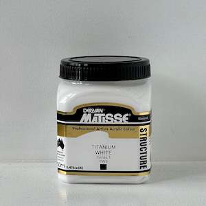 Matisse Structure Professional Artists Acrylic: Matisse Structure Titanium White - S1 - 250ml