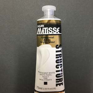 Matisse Structure Professional Artists Acrylic: Matisse Structure Iridescent White - S4 - 75ml