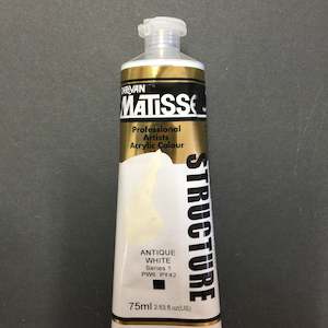 Matisse Structure Professional Artists Acrylic: Matisse Structure Antique White - S1 - 75ml