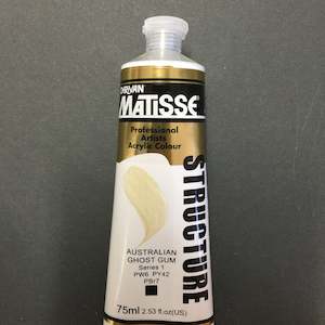 Matisse Structure Professional Artists Acrylic: Matisse Structure Australian Ghost Gum - S1 - 75ml