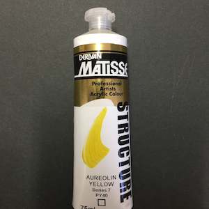 Matisse Structure Professional Artists Acrylic: Matisse Structure Aureolin Yellow - S7 - 75ml