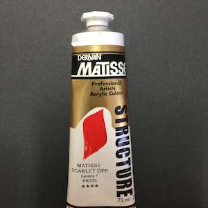 Matisse Structure Professional Artists Acrylic: Matisse Structure Matisse Scarlet DPP - S7 - 75ml