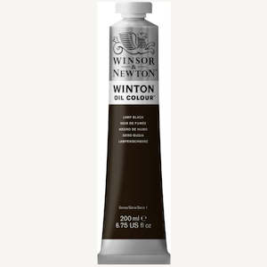 Winton Oil Colour Lamp Black - 200ml