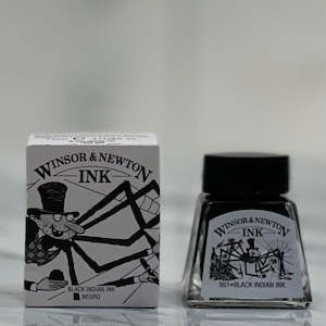 Inks: Winsor & Newton Ink - 951 Black Indian Ink - 14ml