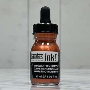 Inks: Liquitex Prof Ink - Iridescent Rich Copper - 30ml