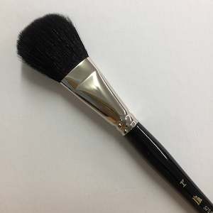 S755 Black Goat Oval Mop Brush - 1 inch