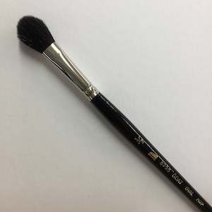 S755 Black Goat Oval Mop Brush - 1/2 inch