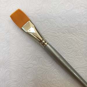 Golden Short Flat Brush - #18